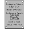 Panneau horaire