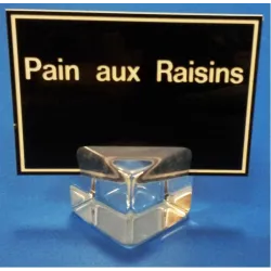 10 Socles "cube" plexi à 1 rainure