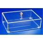 Boite plexi à couvercle posé - LG 250 x lg 180 x ht 82 mm