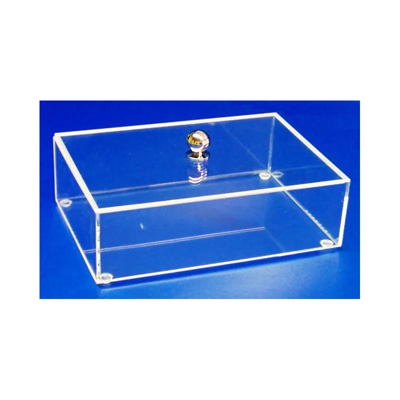 Boite plexi à couvercle posé - LG 250 x lg 180 x ht 82 mm