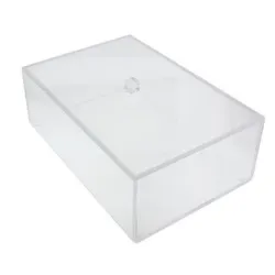 Boite plexi à couvercle posé - LG 300 x lg 200 x ht 90 mm