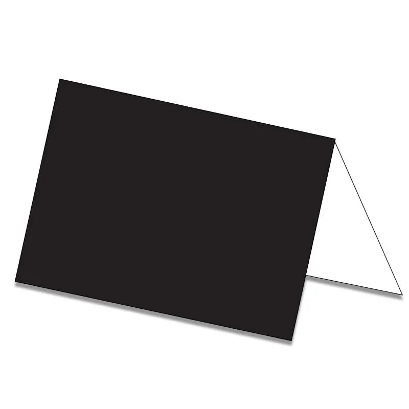 25 Étiquettes chevalets neutres - ARDOISE NOIR MAT - A partir