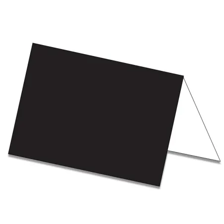 25 Étiquettes chevalets neutres - ARDOISE NOIR MAT - A partir
