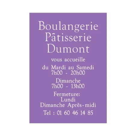 Panneau horaires - 102 477GHO