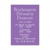 Panneau horaire