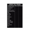 Panneaux "Prix du Pain" - 123 116GPAIN