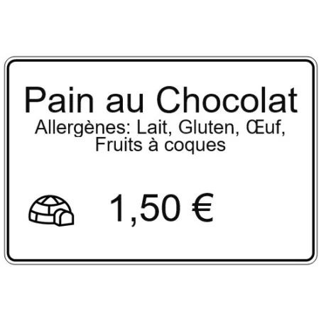Étiquettes imprimées personnalisées - PRIMÉTIQ - 112 001HT