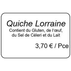 Étiquettes imprimées personnalisées - PRIMÉTIQ - 112 001HT