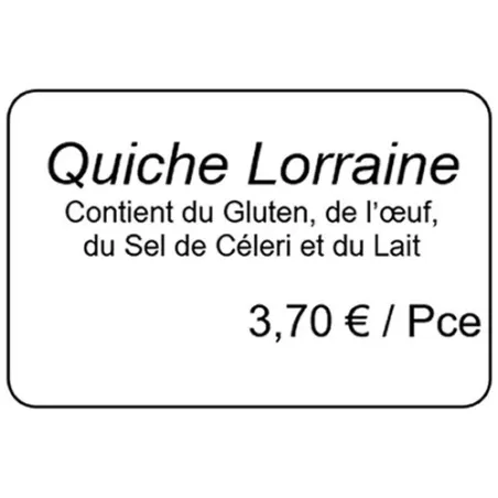 Étiquettes imprimées personnalisées - PRIMÉTIQ - 112 001HT