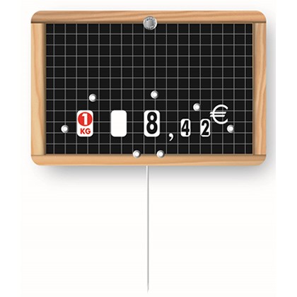 Étiquettes à texte, pique inox et roulettes prix  - Gamme ROULETIQ - 103 1__N