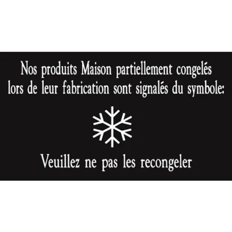 Pancarte symbole "Flocon" - 123 128FG