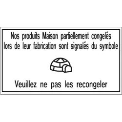 Pancarte symbole "Igloo" - 123 128IG