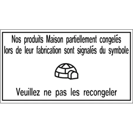 Pancarte symbole "Igloo" - 123 128IG
