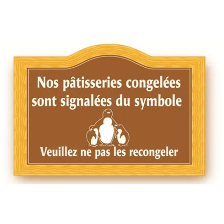 Pancarte "Pingouin" imprimée