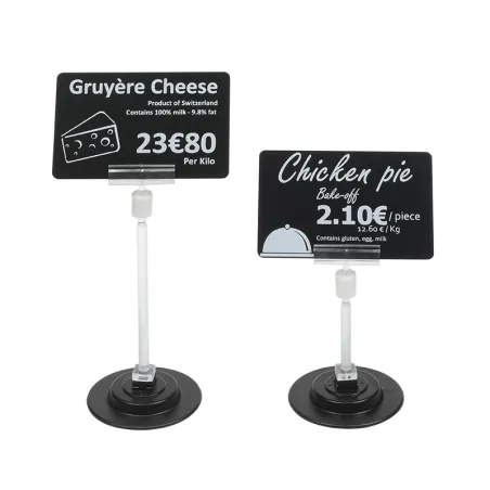 25 Bases aimantées noires à tige - A partir de (selon la