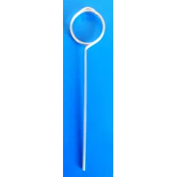25 Piques prix inox anneau - Ht 75 mm
