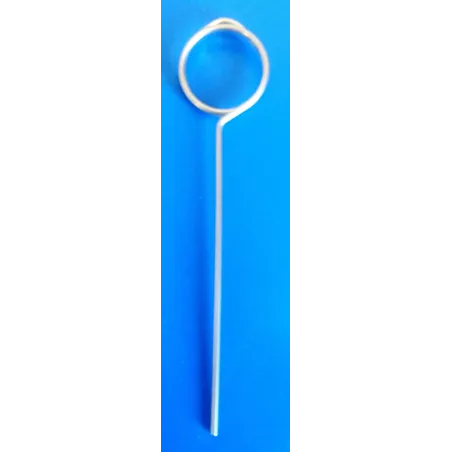 25 Piques prix inox anneau - Ht 75 mm