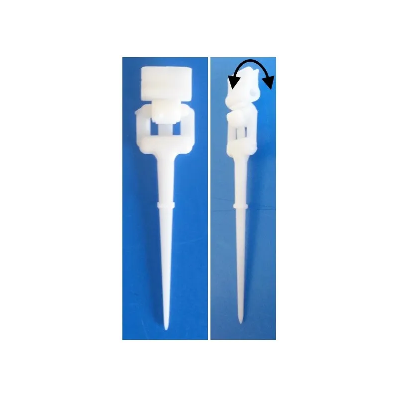 25 Piques prix PVC blanc orientables - Ht 95 mm