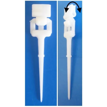 25 Piques prix PVC blanc orientables - Ht 95 mm