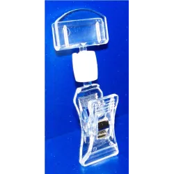25 Pinces PVC cristal multi-directionnelles - Petit modèle