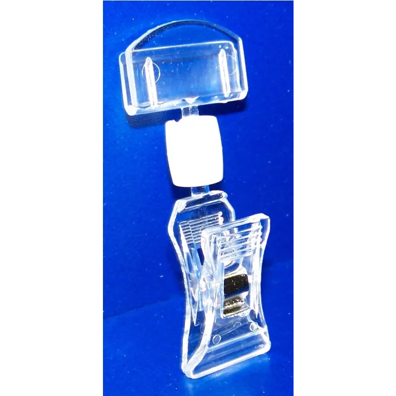 25 Pinces PVC cristal multi-directionnelles - Petit modèle