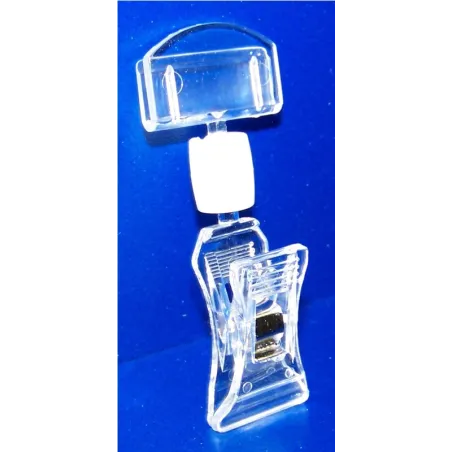 25 Pinces PVC cristal multi-directionnelles - Petit modèle