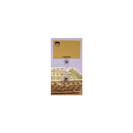 25 Pinces double PVC cristal multi-directionnelles - Petit /