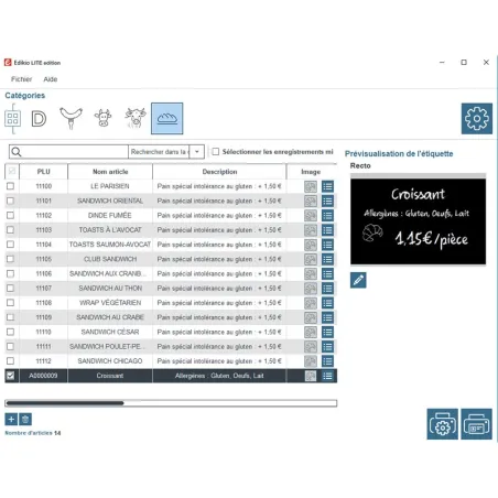 EDIKIO ACCESS PRICETAG EVOLIS - Imprimante d'étiquettes de prix