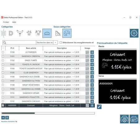 EDIKIO DUPLEX PRICETAG EVOLIS - RECTO/VERSO automatique