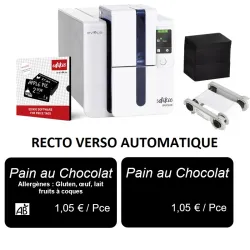 EDIKIO DUPLEX PRICETAG EVOLIS - RECTO/VERSO automatique
