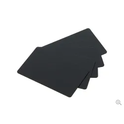 Cartes PVC Noir mat 54 x 86 mm - C8001 - par 200 ou 500 ex