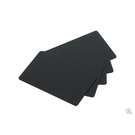 Cartes PVC Noir mat 54 x 86 mm - C8001 - par 200 ou 500 ex