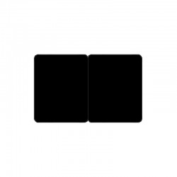 Cartes pvc Noir mat sécables 1/2_1/2 - par 100 ou 300 ex