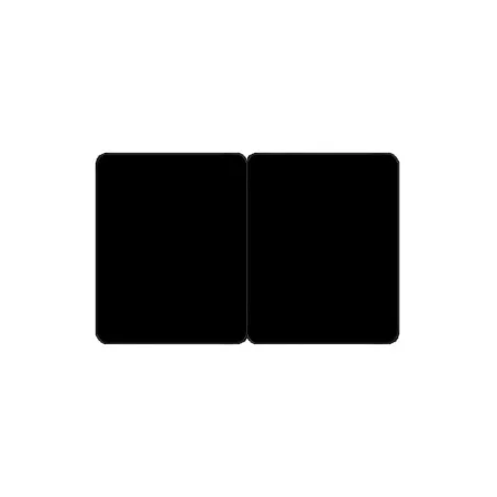 Cartes pvc Noir mat sécables 1/2_1/2 - par 100 ou 300 ex