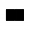Cartes pvc Noir mat sécables 1/2_1/2 - par 100 ou 300 ex