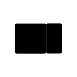 Cartes pvc Noir mat sécables 1/3_2/3 - par 100 ou 300 ex