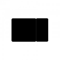 Cartes pvc Noir mat sécables 1/3_2/3 - par 100 ou 300 ex