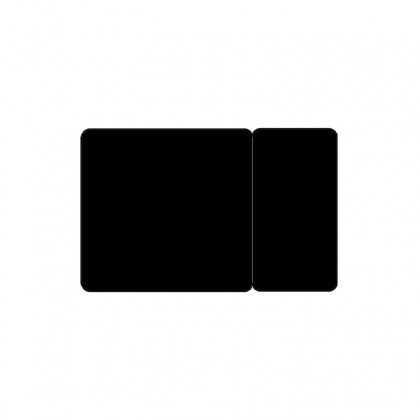 100 ou 300 Cartes PVC noir mat sécables 1/3 2/3 - en 2 formats 54 x 87 et 28 x 54 mm