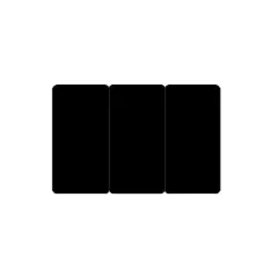Cartes pvc Noir mat sécables 1/3_1/3_1/3 - C8521 - par 100 ou