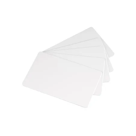 Cartes pvc Blanc brillant 54 x 86 mm - C4001 - par 200 ou 500 ex