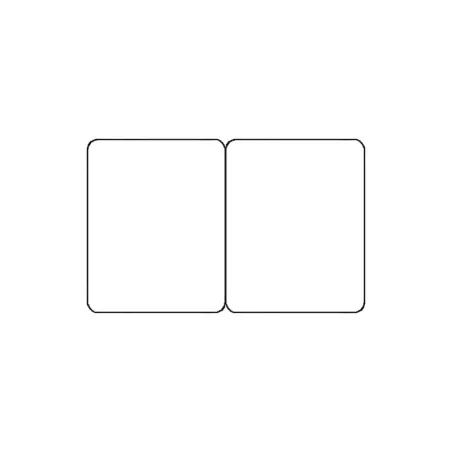 Cartes pvc Blanc brillant sécables 1/2 1/2 - par 100 ou 300 ex
