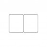 Cartes pvc Blanc brillant sécables 1/2 1/2 - par 100 ou 300 ex