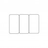 Cartes pvc Blanc brillant sécables 1/3_1/3_1/3 - C4521 - par 100 ou 300 ex