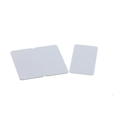 Cartes pvc Blanc brillant sécables 1/3_1/3_1/3 - C4521 - par