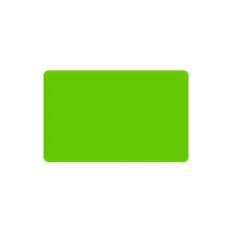 Cartes PVC Vert Clair brillant - 54 x 86 mm - par 100 ou 300 ex