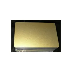 Cartes PVC Or pailleté - 54 x 86 mm - par 100 ou 300 ex