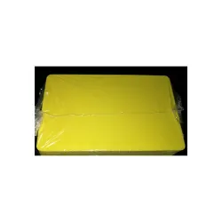 Cartes PVC Jaune brillant - 54 x 86 mm - par 100 ou 300 ex