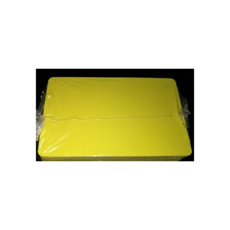 Cartes PVC Jaune brillant - 54 x 86 mm - par 100 ou 300 ex