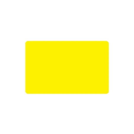 Cartes PVC Jaune brillant - 54 x 86 mm - par 100 ou 300 ex