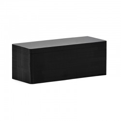 Cartes PVC Noir mat longues 50 x 120 mm - Pour Edikio Flex - C8122 - par 100 ou 200 ex